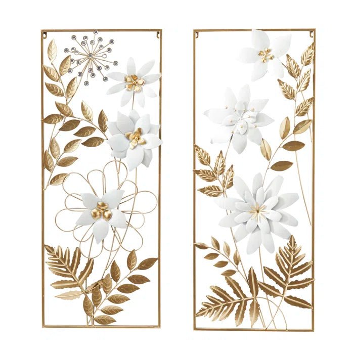 Glam Plants & Flowers Wall Decor on Metal - Image 2