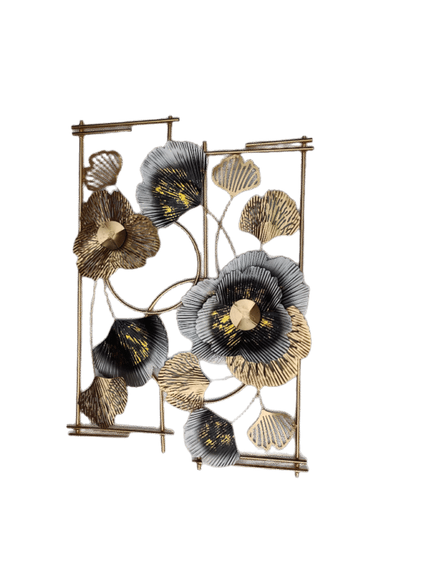 Antique Floral Frame Metal Wall Art For Home Wall - Image 2